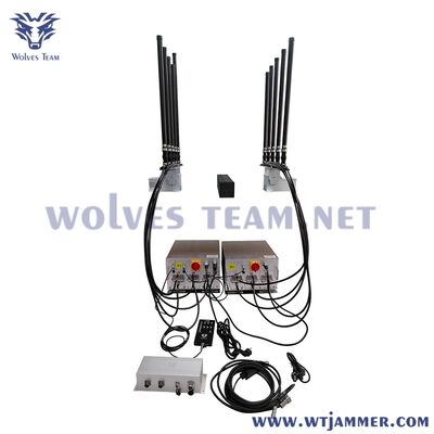 acheter 10 antennes extérieures 800W Drone haute puissance et brouilleur de signal mobile pour la protection du convoi fabrication en ligne