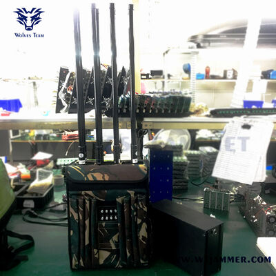 acheter Brouilleur de sac à dos haute puissance à 8 antennes pour GPS, WIFI, blindage anti-drone et anti-IED fabrication en ligne
