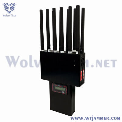 acheter Équipement de contrôle de fréquence RF Portable haute puissance 12 canaux, prise en charge 2G/3G/4G/5G WiFi GPS UHF VHF fabrication en ligne