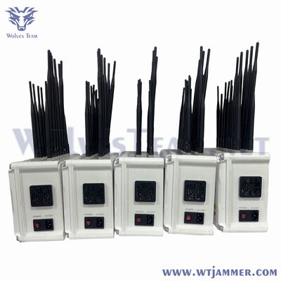 Acheter 4G 5G brouilleur de signal de téléphone cellulaire Wifi brouilleur 16 antenne pour salle de conférence privée fabrication en ligne