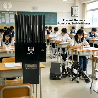 Acheter Affichage LED nouvelle génération brouilleur de signal portable large plage de blindage pour les salles de classe pour bloquer les élèves téléphones mobiles et empêcher la triche à l'examen fabrication en ligne