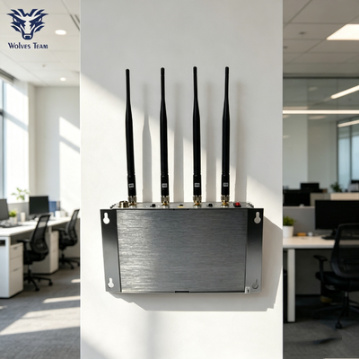 Acheter Sélectionnable à 4 antennes GSM CDMA Wifi Brouilleur de signal mobile monté à l'intérieur pour les salles de réunion secrètes de haut niveau fabrication en ligne