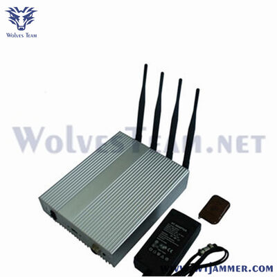 Acheter 50 mètres 4 antennes sélectionnable brouilleur de téléphone cellulaire GSM CDMA DCS 5G Bloqueur de signal pour installation fixe à l'intérieur dans les salles de réunion confidentielles importantes fabrication en ligne