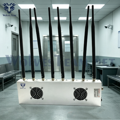 Acheter 8 Bandes 40W Brouilleur de Signal de Bureau Haute Puissance Brouilleur de Cellulaire Multi-Bandes et de Traceur GPS pour Centres de Détention et Établissements Pénitentiaires fabrication en ligne