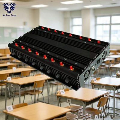 Acheter 16 antennes anti-tricherie Blocage du signal de la salle d'examen 20-100M Blocs de couverture Tous les téléphones cellulaires Wifi et Bluetooth fabrication en ligne