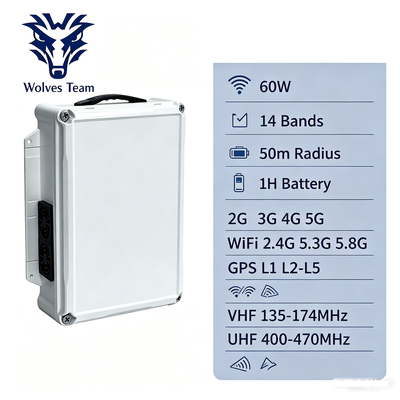 Acheter Brouilleur de signal de bureau de 14 canaux de 60 W avec antenne omnidirectionnelle pour le blocage du signal cellulaire fabrication en ligne