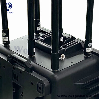 Acheter Brouilleur de signal combiné personnalisable pour chariot extérieur haute puissance avec batterie rechargeable intégrée pour déploiement sur le terrain fabrication en ligne