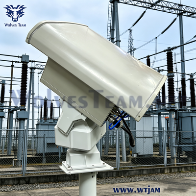 Acheter Bloqueur de signal de drone directionnel PTZ 6 bandes 600W, brouilleur anti-drone pour infrastructures critiques fabrication en ligne