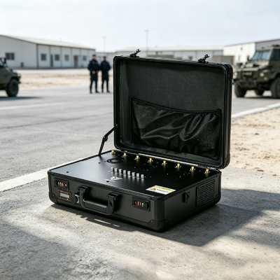 Acheter Mallette tactique‑Type Suppresseur de signal extérieur Batterie intégrée Canaux et puissance personnalisables pour le devoir sur le terrain des forces de l'ordre fabrication en ligne