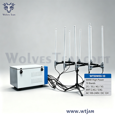 Acheter Brouilleur de signal portable 500W 10 bandes pour brouillage de téléphone portable et WiFi fabrication en ligne