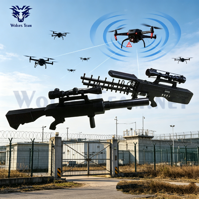 Acheter Pistolet de suppression de signal RF portable extérieur de 30 W 100-240 VAC Neutralité des drones et dispositif de protection des données confidentielles fabrication en ligne