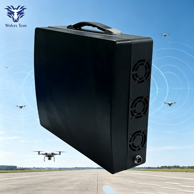 Acheter Suppresseur de signal étanche à l'eau extérieur portable à 4 bandes Fréquence personnalisable GSM WiFi 2.4G GPS Anti-drone Jammer fabrication en ligne