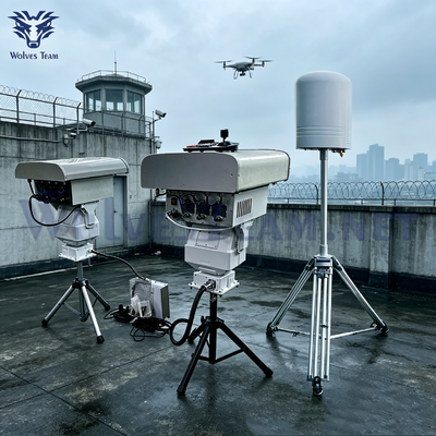 Acheter Dual combiné directionnel anti-drone jammer intégré avec le détecteur de drone et le localisateur de pilote efficaces de brouillage et de détection de portée de plus de 1000 mètres fabrication en ligne