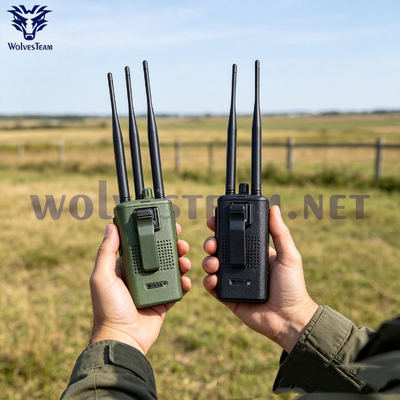 Acheter Détecteur de drone portable Batterie intégrée Antenne Omni Alarme automatique Fréquences personnalisées fabrication en ligne