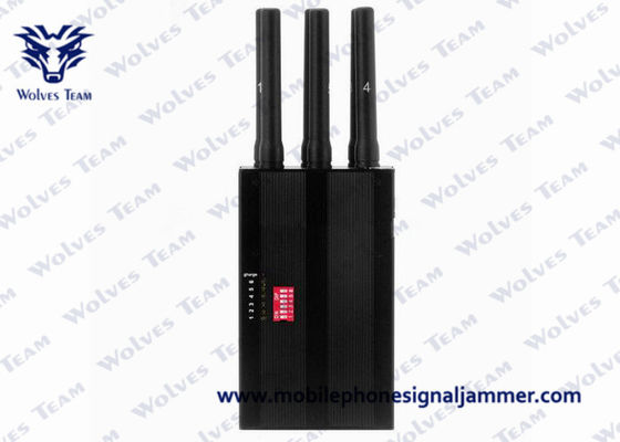 6 brouilleur sélectionnable de téléphone portable de GSM CDMA 3G 4G d'antennes mini