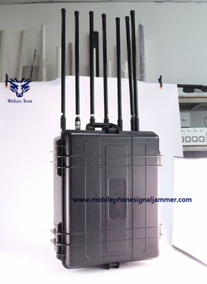 Portatif adaptez le brouilleur aux besoins du client de fréquence ultra-haute de VHF de GSM CDMA 3G 4G 5G WiFi de puissance élevée de fréquence