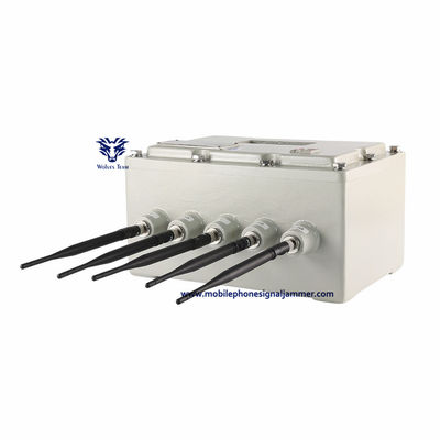 bloquer de GSM 3G 4G 5G de puissance élevée de brouilleur de signal de téléphone portable des canaux 70W 7 s'étendent 100 mètres