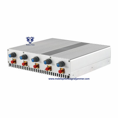 bloquer de GSM 3G 4G 5G de puissance élevée de brouilleur de signal de téléphone portable des canaux 70W 7 s'étendent 100 mètres