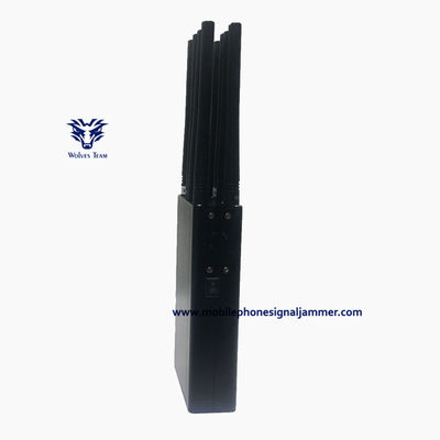 Brouilleur portatif de signal de téléphone portable de l'antenne 10 PCS CDMA 3G 4G 5G WiFi brouilleur de signal GPS