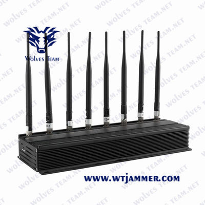 acheter Antennes omnidirectionnelles de bureau réglables Puissant brouilleur de signal de téléphone mobile/UHF VHF GSM 5G Brouilleur de signal online manufacture