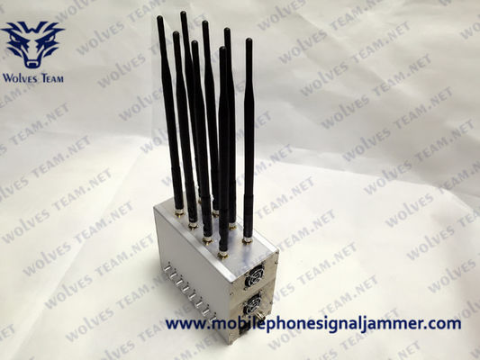 Ventilateur toute l'antenne omnidirectionnelle de bandes multi de brouilleur de GSM 3G 4G 5G de brouilleur de signal de téléphone portable