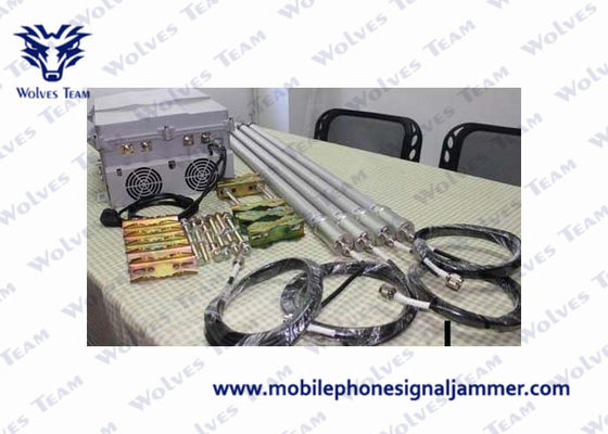 Brouilleur de bombe de convoi de résistance de la poussière, brouilleur de signal de Wifi de téléphone portable bloquant la gamme 100m