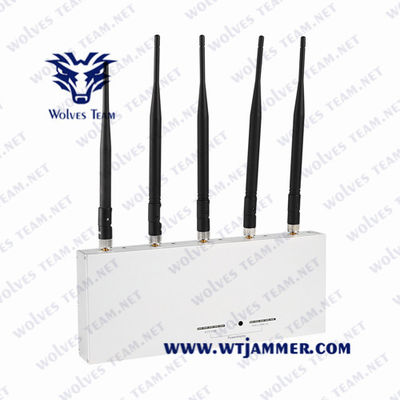 brouilleur puissant Glonass de signal de 10W GPS tout le GPS L1 L2 L3 L4 L5 50 à la longue durée de vie 60Hz 80 mètres