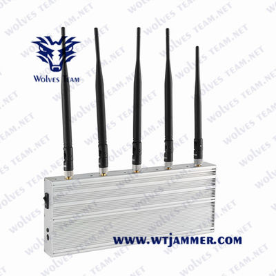 brouilleur puissant Glonass de signal de 10W GPS tout le GPS L1 L2 L3 L4 L5 50 à la longue durée de vie 60Hz 80 mètres