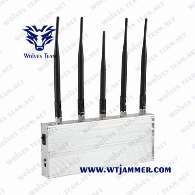 brouilleur puissant Glonass de signal de 10W GPS tout le GPS L1 L2 L3 L4 L5 50 à la longue durée de vie 60Hz 80 mètres