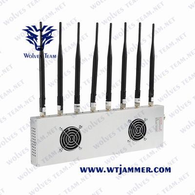 brouilleur de signal de VHF WiFi Bluetooth de fréquence ultra-haute de 40m 18W 3G 4G