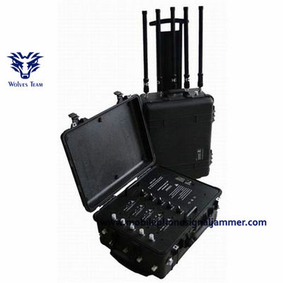brouilleur portatif de signal de GPS WiFi 2.4G des bandes 250W 8