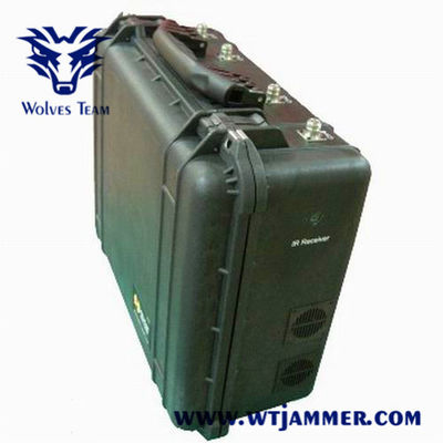 Brouilleur portatif moyen du signal 25W de la valise 50m de puissance de rf