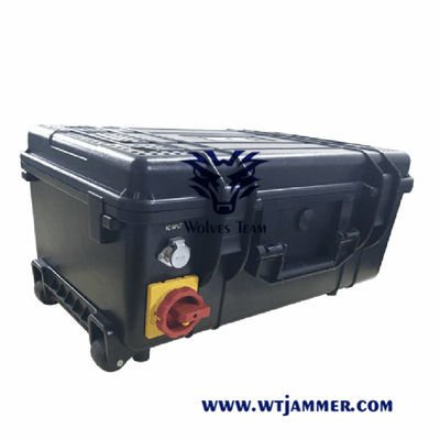 Brouilleur extérieur imperméable de signal de VHF GPS de fréquence ultra-haute de WIFI de téléphone portable de puissance élevée de canaux de la bombe d'IED 9 - 12