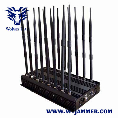 18 antennes 60M tous dans un brouilleur de signal de téléphone portable de GPS WiFi