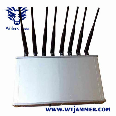 16 brouilleur stationnaire de dresseur du téléphone portable des bandes 50m 58W