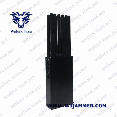 Tout le brouilleur tenu dans la main de téléphone portable des antennes 12W de la fréquence 12
