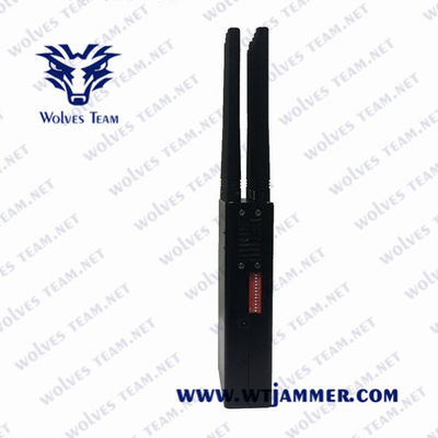 Tout le brouilleur tenu dans la main de téléphone portable des antennes 12W de la fréquence 12