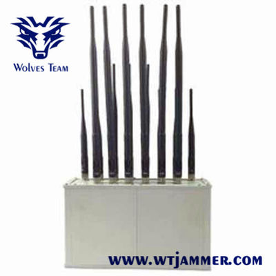 brouilleur de bureau de signal de Wi-Fi Lojack CDMA GSM de la bande 50W 14