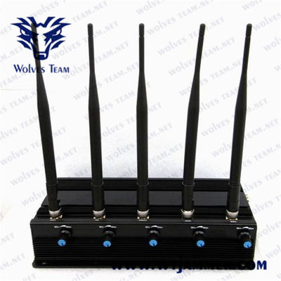 5 brouilleur du téléphone portable 40m 12W GPS d'antennes