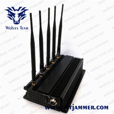 5 brouilleur du téléphone portable 40m 12W GPS d'antennes