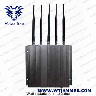 40m 5 brouilleur de dresseur des bandes 12.5W Wifi pour l'école