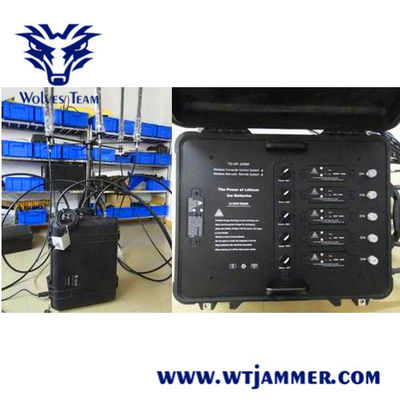 brouilleur portatif de signal de téléphone portable de 500m 300W Wifi GPS