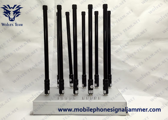 8 brouilleur stable de la représentation 3G 4GLTE 4GWimax GPS de périphérique en mode bloc de téléphone portable de bandes