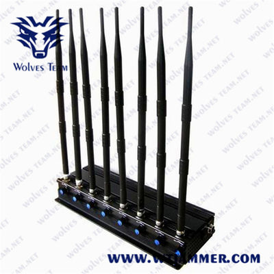 8 bandes 3G puissant réglable 4G tout le brouilleur de WIFI GPS Lojack de téléphone portable