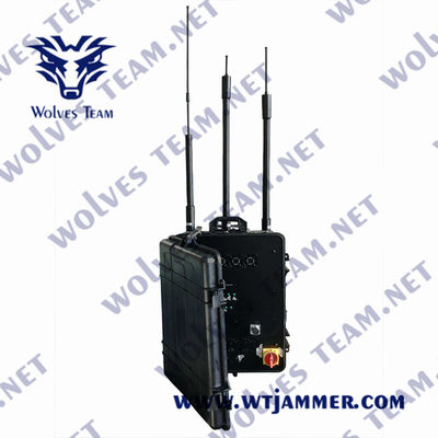 12 brouilleur extérieur imperméable de signal de téléphone portable du brouilleur 1200W de pleine fréquence de bandes