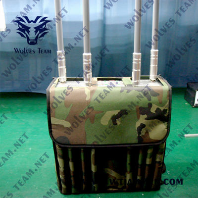 120 mètres de 50w GPS de sac à dos de brouilleur cellulaire de signal pour le bourdon