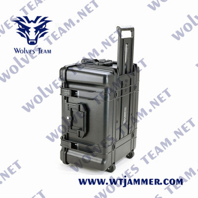 Brouilleur extérieur imperméable de prison de signal d'UAV de bourdon de brouilleur de signal de téléphone portable de puissance élevée de WIFI5.8G GPS