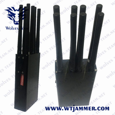 Brouilleur tenu dans la main portatif du signal 8W de WiFi2.4g GPSL1 GSM 30m
