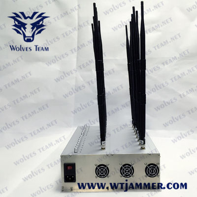16 brouilleur de téléphone portable des antennes 3G 4GLTE 4GWimax 35W