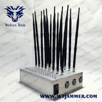 16 brouilleur de téléphone portable des antennes 3G 4GLTE 4GWimax 35W